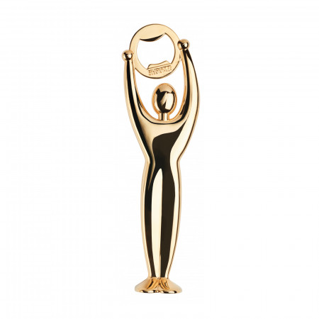 Bottle opener - colour Gold - finish Gold-Plated 24 carat