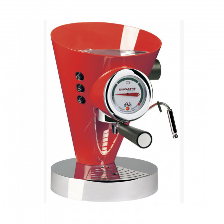 Espresso coffee machine - colour Red - finish Plain