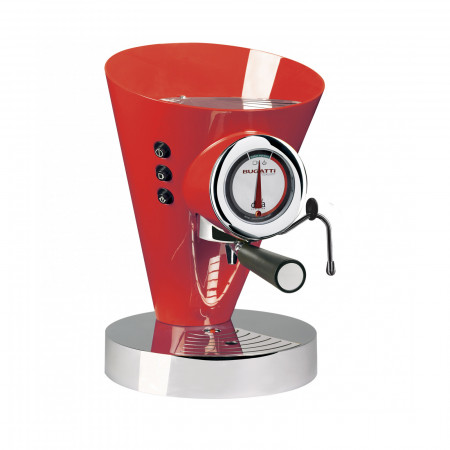 Evolution coffee machine - colour Red - finish Plain