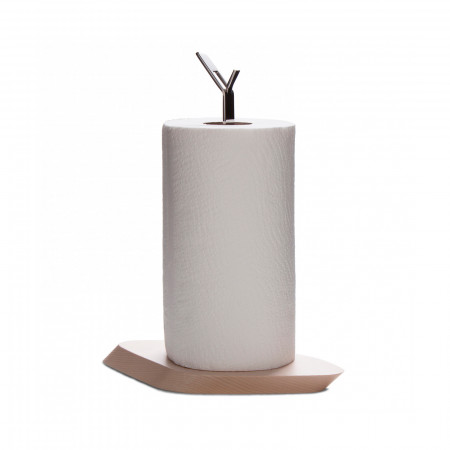 Paper roll holder - colour Bleached Ash - finish Whitewashed
