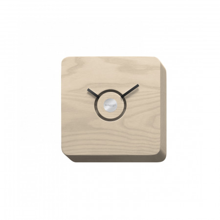 Wall clock - colour Bleached Ash - finish Whitewashed