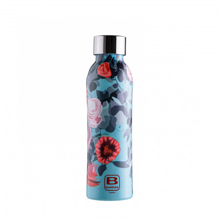 B Bottles TWIN 500 ml - colour Flowers - finish Decorated