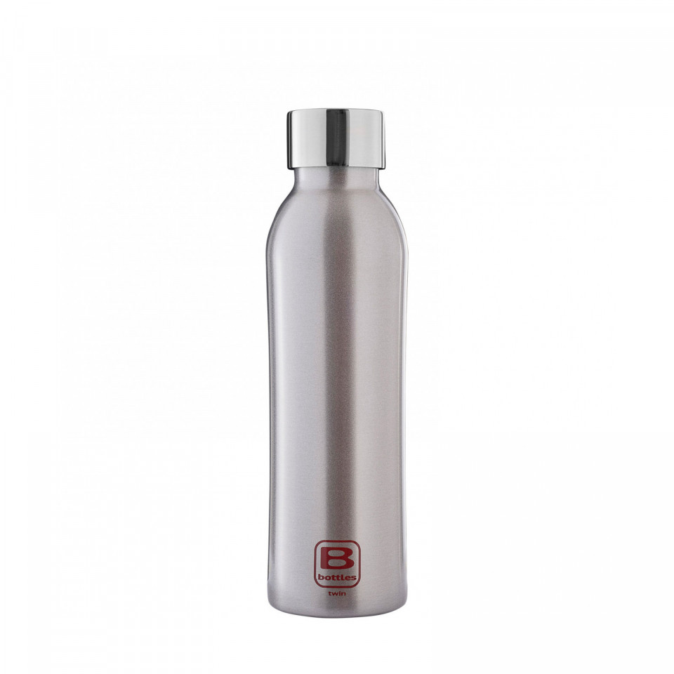 Silver Brushed - B Bottles TWIN 500 ml