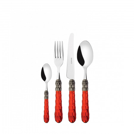 24-pieces Set in Gallery box. - colour Red - finish Transparent