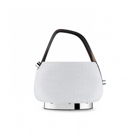 Electric Kettle - colour White - finish Leather