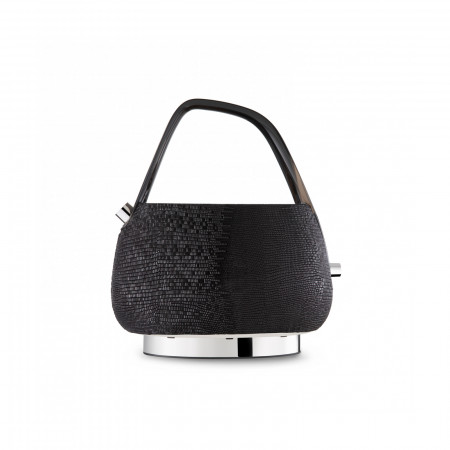 Electric Kettle - colour Black - finish Leather