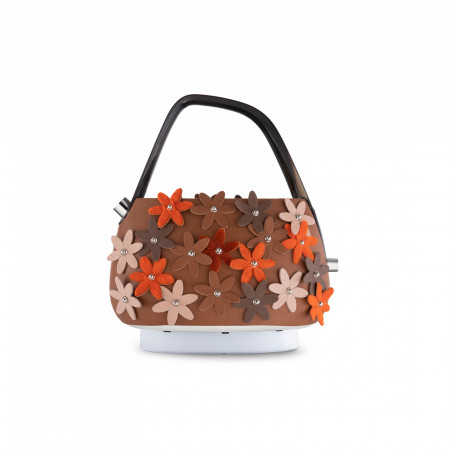 Electronic Kettle - colour Meadow in Bloom - finish Leather
