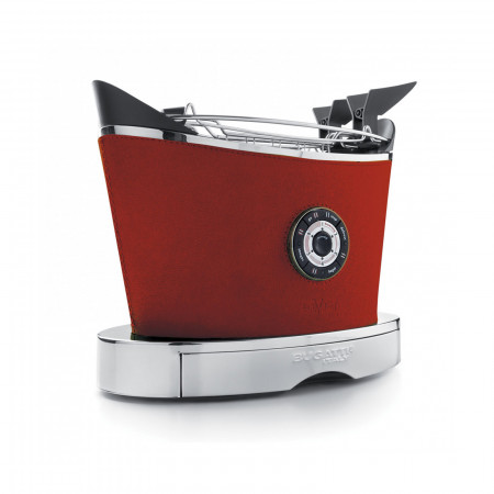 Toaster - colour Red - finish Leather