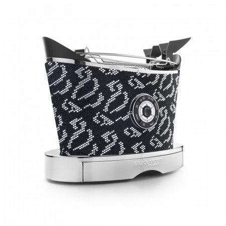 Toaster - colour Black - finish Sparkle if crystals