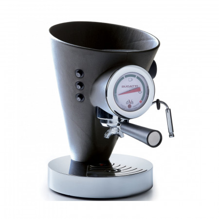 Espresso coffee machine - colour Grey - finish Leather