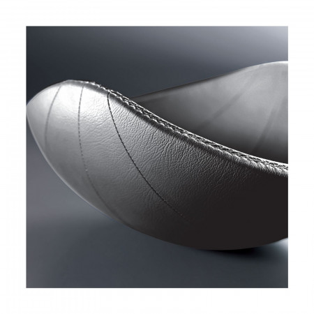 Centrepiece - colour Grey - finish Leather