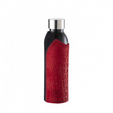 B Bottles Cover - colour Red - finish Leather