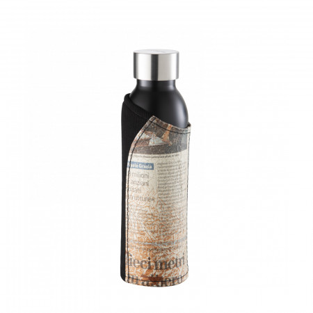 B Bottles Cover - colour Newspaper - finish Leather