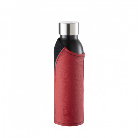 B Bottles Cover - colour Red - finish Leather