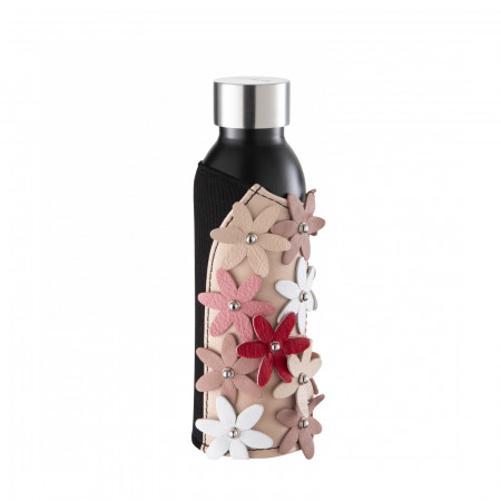 B Bottles Cover - colour Meadow in Bloom - finish Leather
