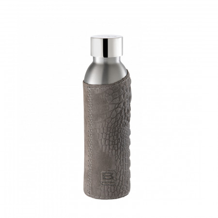 B Bottles TWIN 500 ml - colour Grey - finish Leather