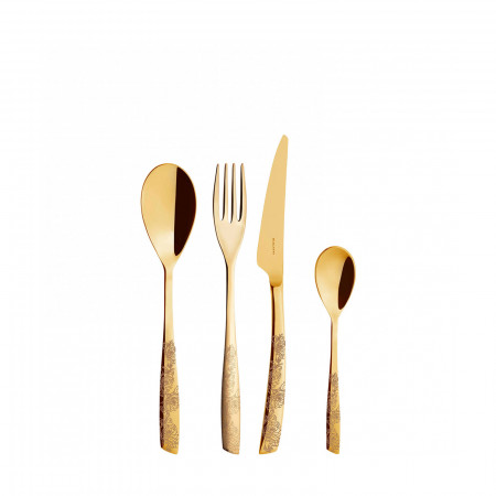 24-pieces Set in Gallery box - colour Gold - finish PVD Finishing
