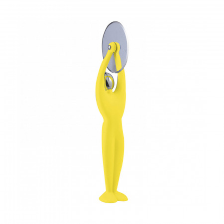 Pizza cutter - colour Yellow - finish Dull