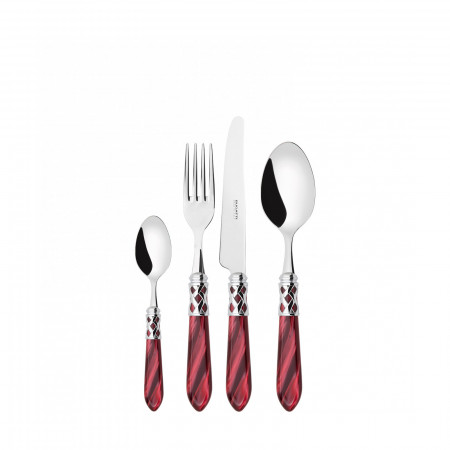 24-pieces Set in Gallery box - colour Red - finish Nacreous