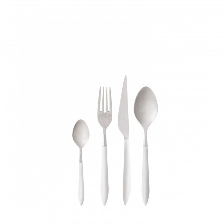 24-pieces Set in Gallery box - colour White - finish Dull