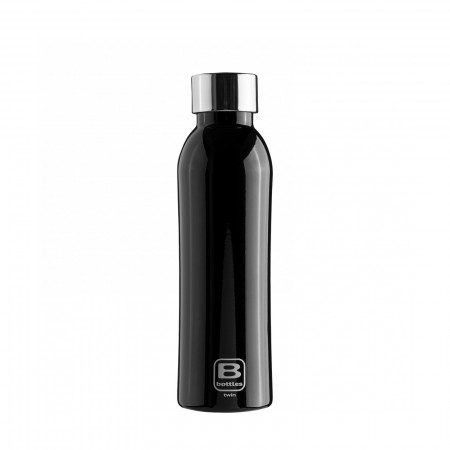 B Bottles TWIN 500 ml - colour Black Piano - finish Plain