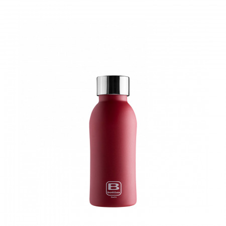 B Bottles TWIN 350 ml - colour Ruby - finish Sandblasted
