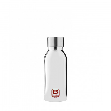 B Bottles TWIN 350 ml - colore Silver - finitura Tinta unita