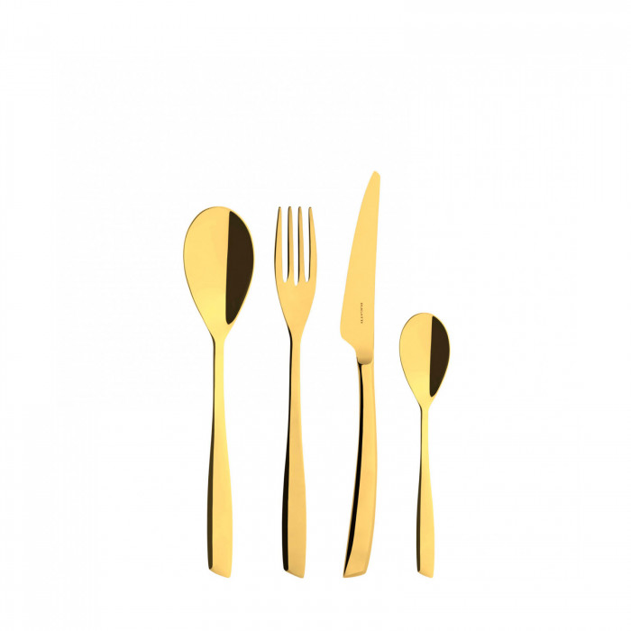 Stainless steel Cutlery- Flatware Riviera Gold - Gold 24-pieces