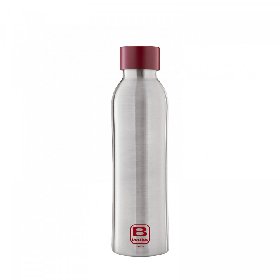 Steel & Red - B Bottles TWIN 500 ml