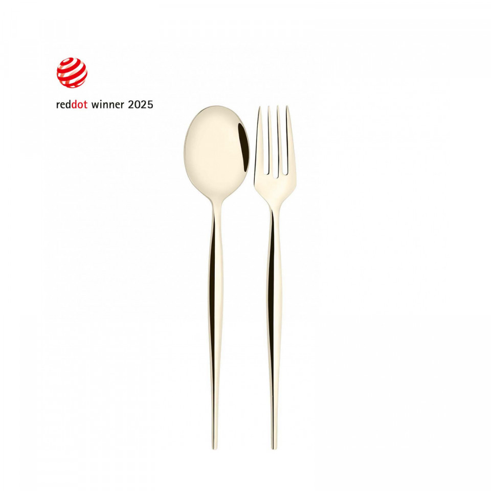 Natura Champagne - Set 2 pezzi per servire in scatola regalo