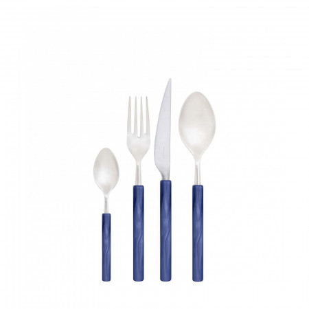 24-pieces Set in Window box - colour Blue - finish Matt Nacreous
