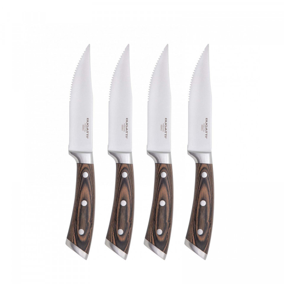 Matahambre - 4-pieces steak knives with serrated blade Set in Gift box.