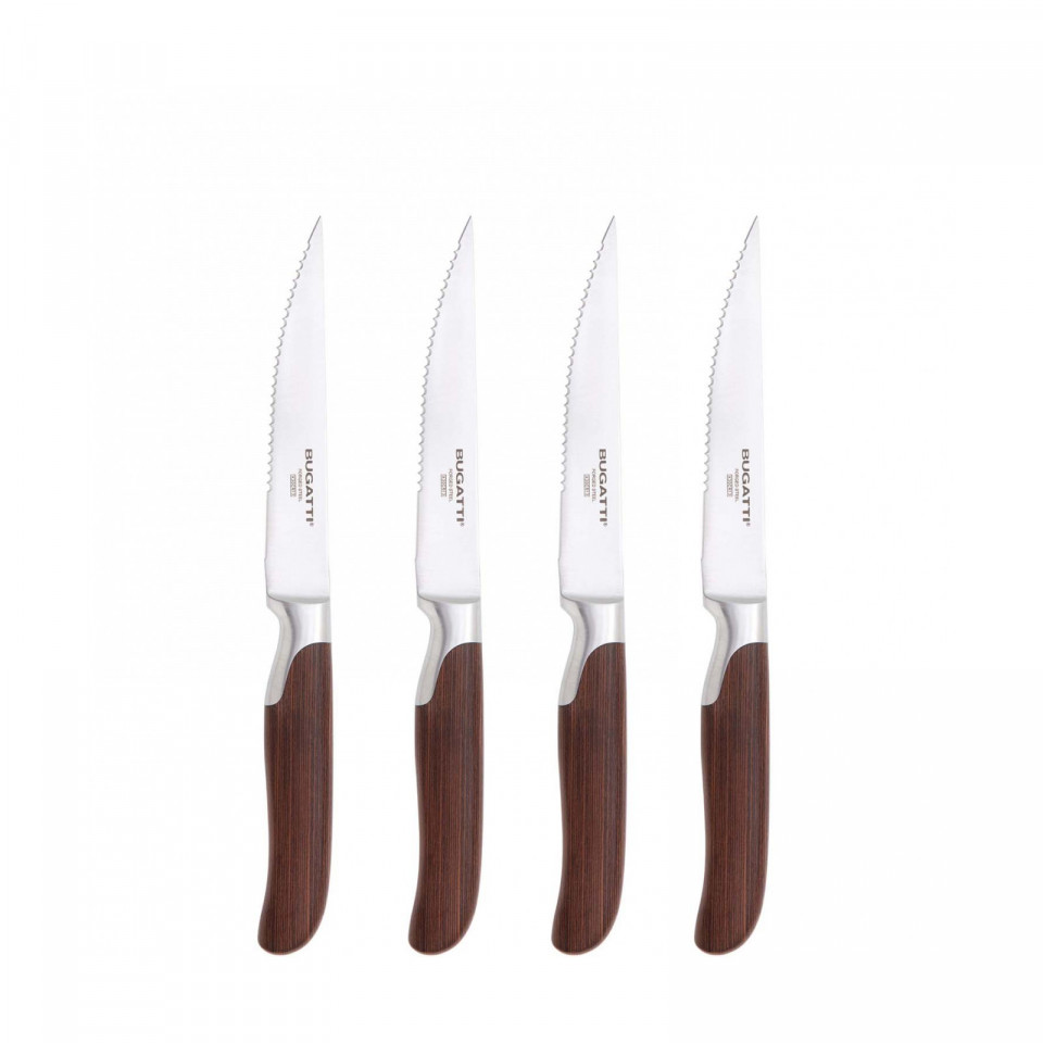 En Cruz Pakka - 4-pieces steak knives with serrated blade Set in Gift box.